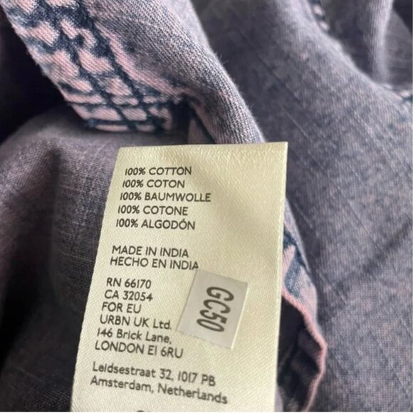 FREE PEOPLE The Short Of It Denim Top - Orchid Overdye - Small - Factory Sealed - Picture 12 of 13